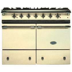 Lacanche Cluny LG1052GCT Dual Fuel Range Cooker, Ivory / Chrome Trim